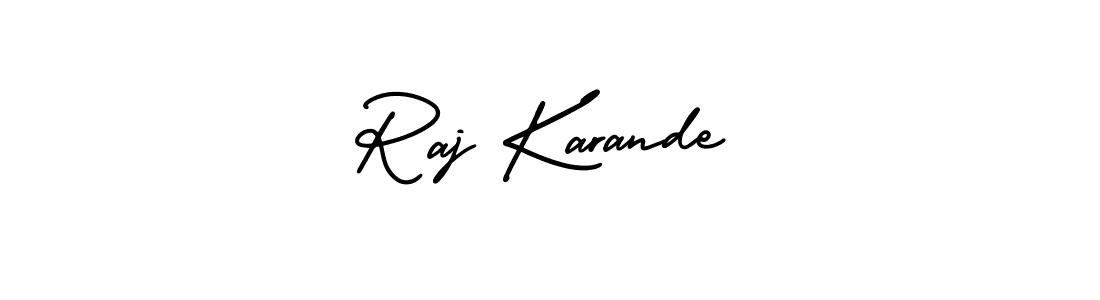 if you are searching for the best signature style for your name Raj Karande. so please give up your signature search. here we have designed multiple signature styles  using AmerikaSignatureDemo-Regular. Raj Karande signature style 3 images and pictures png