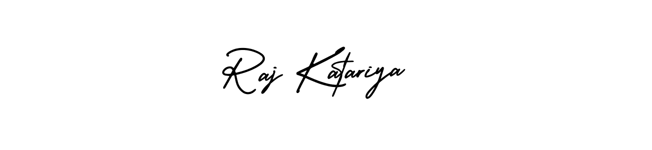 Use a signature maker to create a handwritten signature online. With this signature software, you can design (AmerikaSignatureDemo-Regular) your own signature for name Raj Katariya . Raj Katariya  signature style 3 images and pictures png