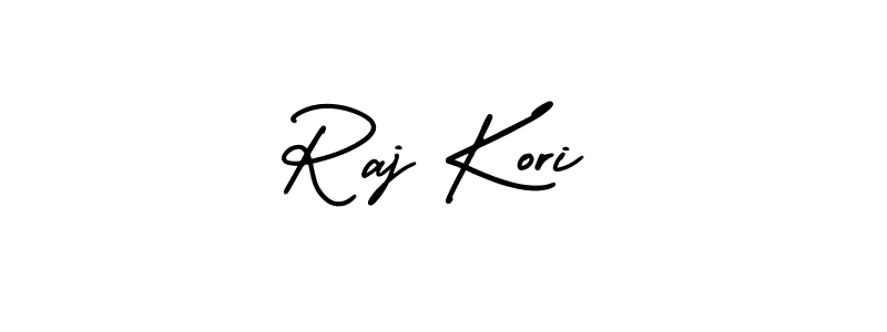 Design your own signature with our free online signature maker. With this signature software, you can create a handwritten (AmerikaSignatureDemo-Regular) signature for name Raj Kori. Raj Kori signature style 3 images and pictures png