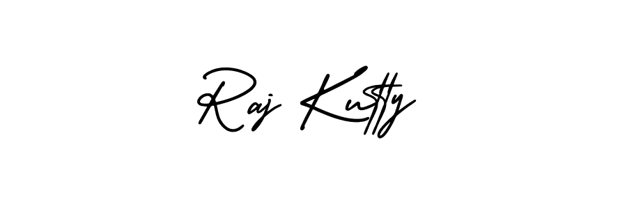 Use a signature maker to create a handwritten signature online. With this signature software, you can design (AmerikaSignatureDemo-Regular) your own signature for name Raj Kutty. Raj Kutty signature style 3 images and pictures png