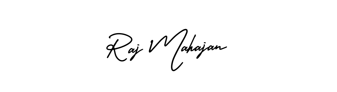 Make a beautiful signature design for name Raj Mahajan. With this signature (AmerikaSignatureDemo-Regular) style, you can create a handwritten signature for free. Raj Mahajan signature style 3 images and pictures png