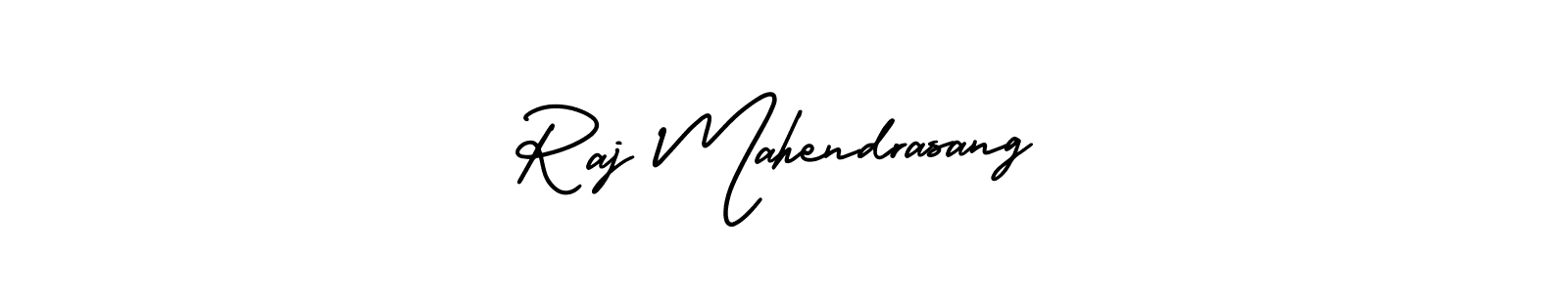 How to make Raj Mahendrasang signature? AmerikaSignatureDemo-Regular is a professional autograph style. Create handwritten signature for Raj Mahendrasang name. Raj Mahendrasang signature style 3 images and pictures png