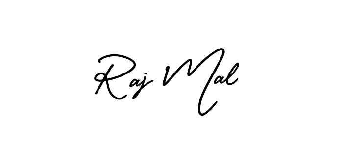 How to make Raj Mal signature? AmerikaSignatureDemo-Regular is a professional autograph style. Create handwritten signature for Raj Mal name. Raj Mal signature style 3 images and pictures png