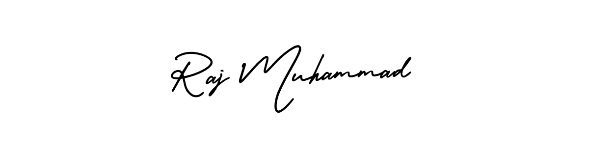 Raj Muhammad stylish signature style. Best Handwritten Sign (AmerikaSignatureDemo-Regular) for my name. Handwritten Signature Collection Ideas for my name Raj Muhammad. Raj Muhammad signature style 3 images and pictures png