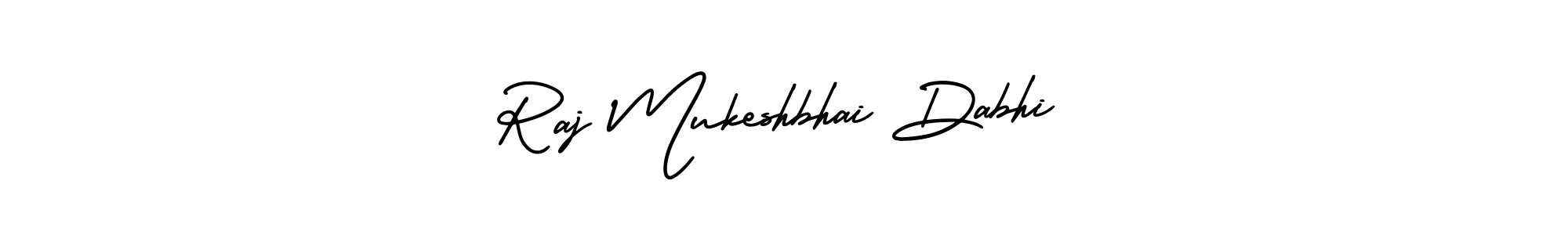 How to make Raj Mukeshbhai Dabhi signature? AmerikaSignatureDemo-Regular is a professional autograph style. Create handwritten signature for Raj Mukeshbhai Dabhi name. Raj Mukeshbhai Dabhi signature style 3 images and pictures png