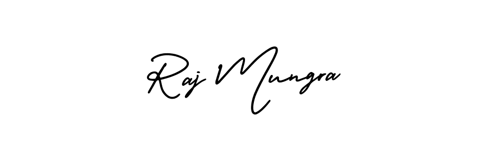 How to make Raj Mungra signature? AmerikaSignatureDemo-Regular is a professional autograph style. Create handwritten signature for Raj Mungra name. Raj Mungra signature style 3 images and pictures png
