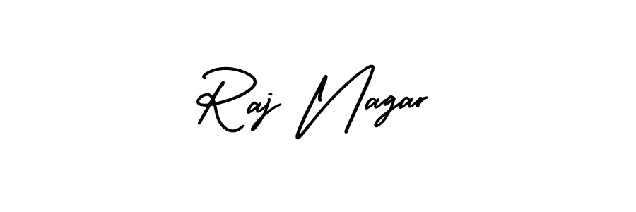 How to make Raj Nagar name signature. Use AmerikaSignatureDemo-Regular style for creating short signs online. This is the latest handwritten sign. Raj Nagar signature style 3 images and pictures png
