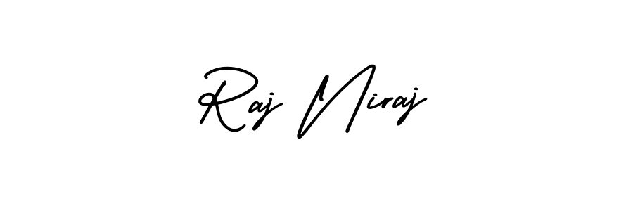 Also we have Raj Niraj name is the best signature style. Create professional handwritten signature collection using AmerikaSignatureDemo-Regular autograph style. Raj Niraj signature style 3 images and pictures png