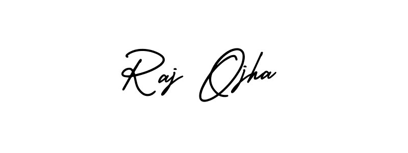Make a short Raj Ojha signature style. Manage your documents anywhere anytime using AmerikaSignatureDemo-Regular. Create and add eSignatures, submit forms, share and send files easily. Raj Ojha signature style 3 images and pictures png