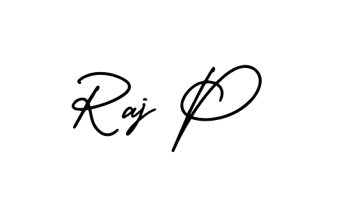 Similarly AmerikaSignatureDemo-Regular is the best handwritten signature design. Signature creator online .You can use it as an online autograph creator for name Raj P. Raj P signature style 3 images and pictures png