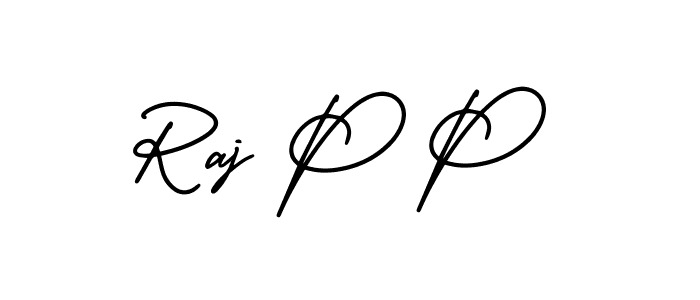 You should practise on your own different ways (AmerikaSignatureDemo-Regular) to write your name (Raj P P) in signature. don't let someone else do it for you. Raj P P signature style 3 images and pictures png