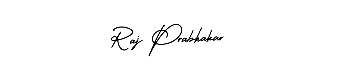 Use a signature maker to create a handwritten signature online. With this signature software, you can design (AmerikaSignatureDemo-Regular) your own signature for name Raj Prabhakar. Raj Prabhakar signature style 3 images and pictures png