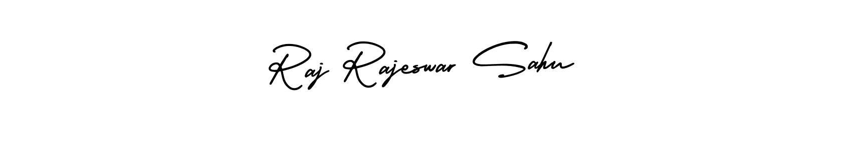 It looks lik you need a new signature style for name Raj Rajeswar Sahu. Design unique handwritten (AmerikaSignatureDemo-Regular) signature with our free signature maker in just a few clicks. Raj Rajeswar Sahu signature style 3 images and pictures png