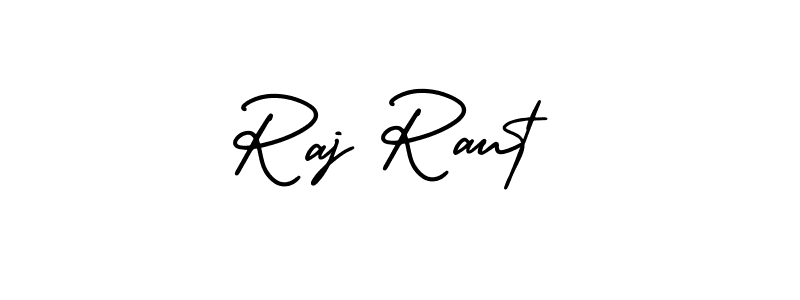 Create a beautiful signature design for name Raj Raut. With this signature (AmerikaSignatureDemo-Regular) fonts, you can make a handwritten signature for free. Raj Raut signature style 3 images and pictures png