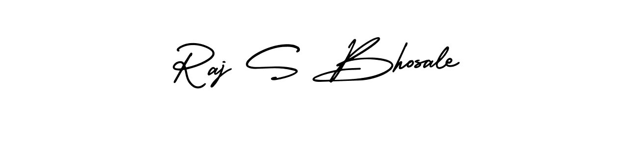 Design your own signature with our free online signature maker. With this signature software, you can create a handwritten (AmerikaSignatureDemo-Regular) signature for name Raj S Bhosale. Raj S Bhosale signature style 3 images and pictures png