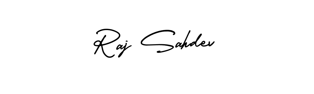 It looks lik you need a new signature style for name Raj Sahdev. Design unique handwritten (AmerikaSignatureDemo-Regular) signature with our free signature maker in just a few clicks. Raj Sahdev signature style 3 images and pictures png