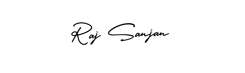 Use a signature maker to create a handwritten signature online. With this signature software, you can design (AmerikaSignatureDemo-Regular) your own signature for name Raj Sanjan. Raj Sanjan signature style 3 images and pictures png