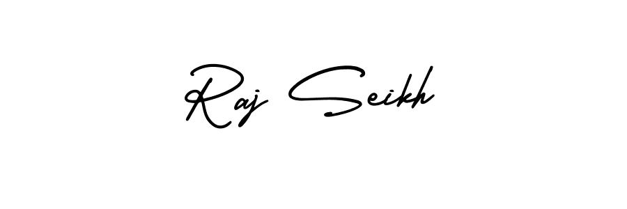 Check out images of Autograph of Raj Seikh name. Actor Raj Seikh Signature Style. AmerikaSignatureDemo-Regular is a professional sign style online. Raj Seikh signature style 3 images and pictures png