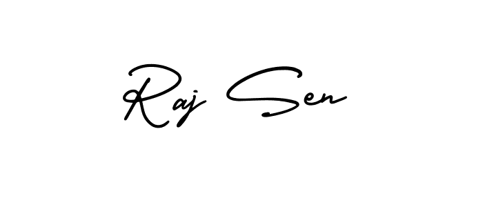 Similarly AmerikaSignatureDemo-Regular is the best handwritten signature design. Signature creator online .You can use it as an online autograph creator for name Raj Sen. Raj Sen signature style 3 images and pictures png