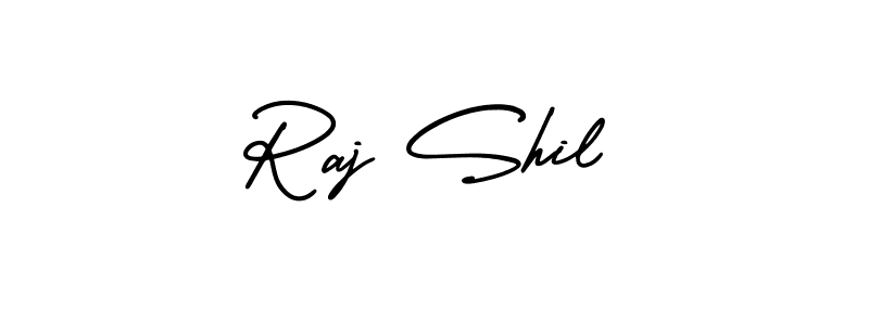 Also You can easily find your signature by using the search form. We will create Raj Shil name handwritten signature images for you free of cost using AmerikaSignatureDemo-Regular sign style. Raj Shil signature style 3 images and pictures png