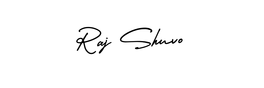 Design your own signature with our free online signature maker. With this signature software, you can create a handwritten (AmerikaSignatureDemo-Regular) signature for name Raj Shuvo. Raj Shuvo signature style 3 images and pictures png