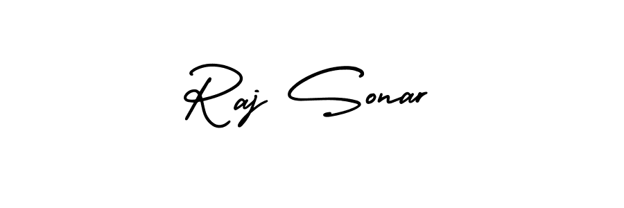 How to Draw Raj Sonar signature style? AmerikaSignatureDemo-Regular is a latest design signature styles for name Raj Sonar. Raj Sonar signature style 3 images and pictures png