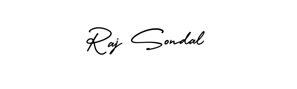 Make a beautiful signature design for name Raj Sondal. With this signature (AmerikaSignatureDemo-Regular) style, you can create a handwritten signature for free. Raj Sondal signature style 3 images and pictures png