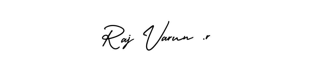 Create a beautiful signature design for name Raj Varun .r. With this signature (AmerikaSignatureDemo-Regular) fonts, you can make a handwritten signature for free. Raj Varun .r signature style 3 images and pictures png