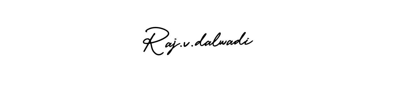 Also we have Raj.v.dalwadi name is the best signature style. Create professional handwritten signature collection using AmerikaSignatureDemo-Regular autograph style. Raj.v.dalwadi signature style 3 images and pictures png