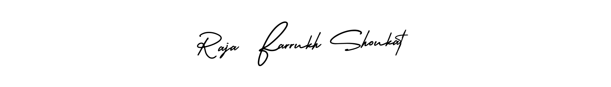 Check out images of Autograph of Raja  Farrukh Shoukat name. Actor Raja  Farrukh Shoukat Signature Style. AmerikaSignatureDemo-Regular is a professional sign style online. Raja  Farrukh Shoukat signature style 3 images and pictures png
