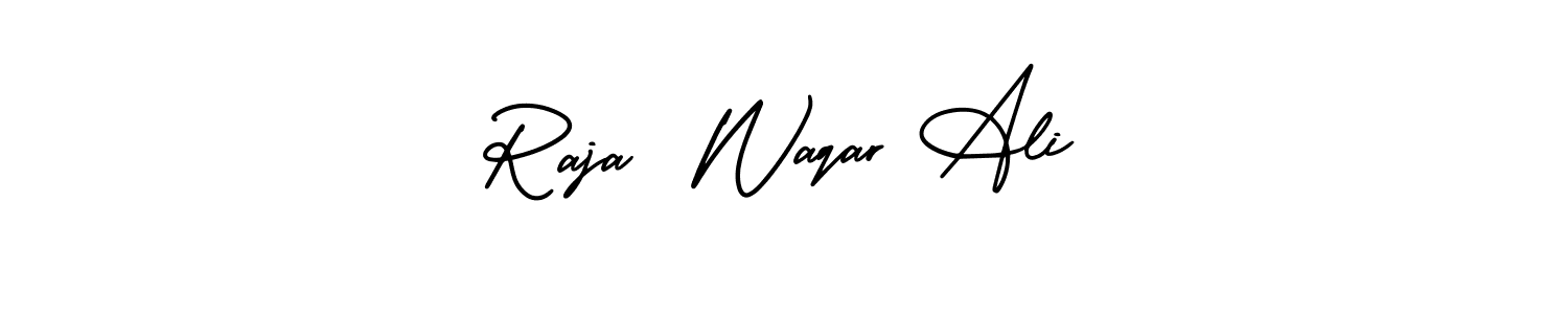 You can use this online signature creator to create a handwritten signature for the name Raja  Waqar Ali. This is the best online autograph maker. Raja  Waqar Ali signature style 3 images and pictures png
