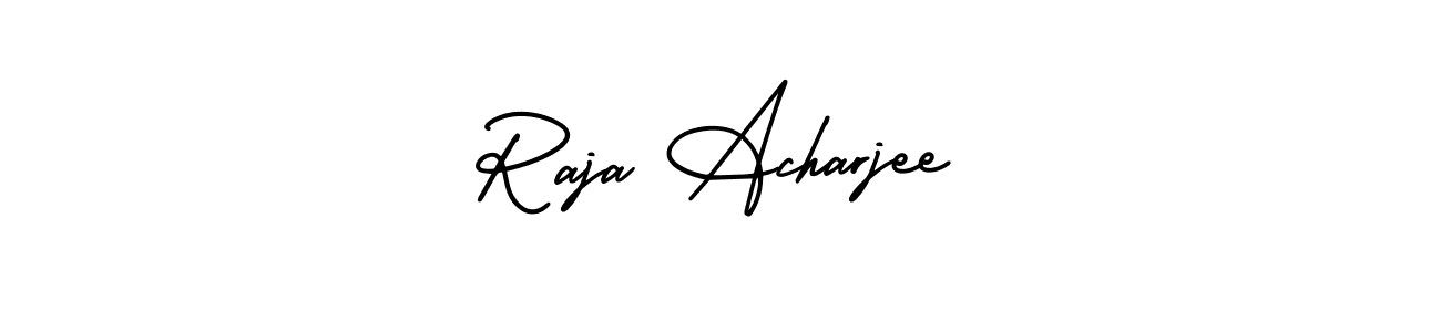 Create a beautiful signature design for name Raja Acharjee. With this signature (AmerikaSignatureDemo-Regular) fonts, you can make a handwritten signature for free. Raja Acharjee signature style 3 images and pictures png