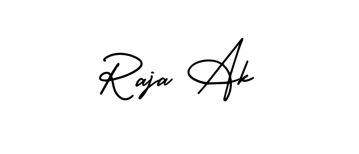 Check out images of Autograph of Raja Ak name. Actor Raja Ak Signature Style. AmerikaSignatureDemo-Regular is a professional sign style online. Raja Ak signature style 3 images and pictures png