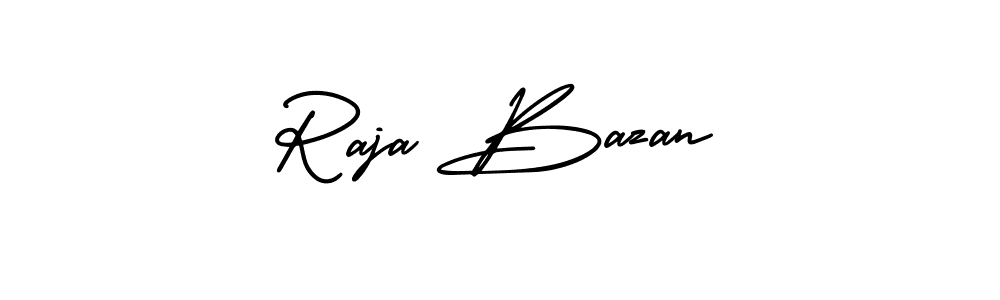 Similarly AmerikaSignatureDemo-Regular is the best handwritten signature design. Signature creator online .You can use it as an online autograph creator for name Raja Bazan. Raja Bazan signature style 3 images and pictures png