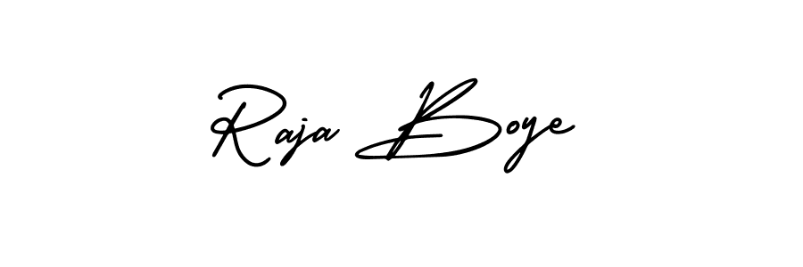 Create a beautiful signature design for name Raja Boye. With this signature (AmerikaSignatureDemo-Regular) fonts, you can make a handwritten signature for free. Raja Boye signature style 3 images and pictures png