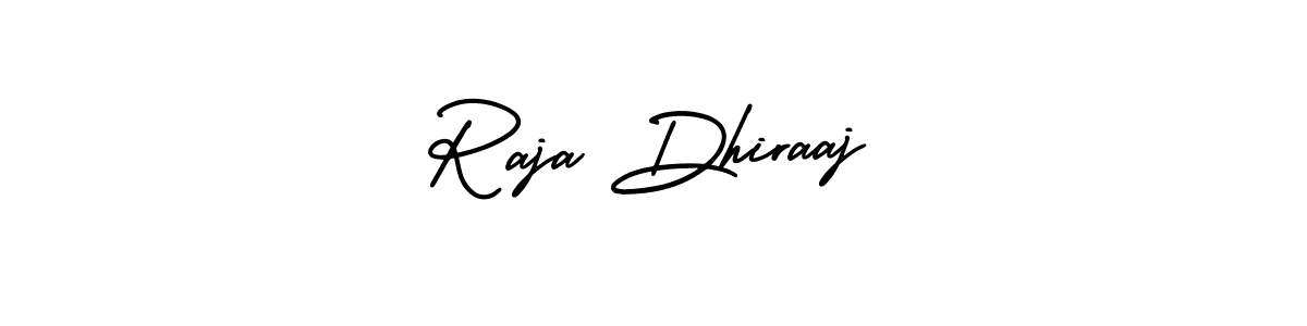 Also we have Raja Dhiraaj name is the best signature style. Create professional handwritten signature collection using AmerikaSignatureDemo-Regular autograph style. Raja Dhiraaj signature style 3 images and pictures png