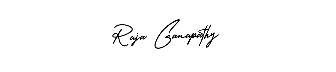 Similarly AmerikaSignatureDemo-Regular is the best handwritten signature design. Signature creator online .You can use it as an online autograph creator for name Raja Ganapathy. Raja Ganapathy signature style 3 images and pictures png