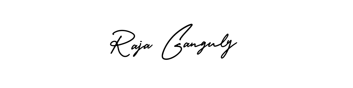 How to make Raja Ganguly name signature. Use AmerikaSignatureDemo-Regular style for creating short signs online. This is the latest handwritten sign. Raja Ganguly signature style 3 images and pictures png