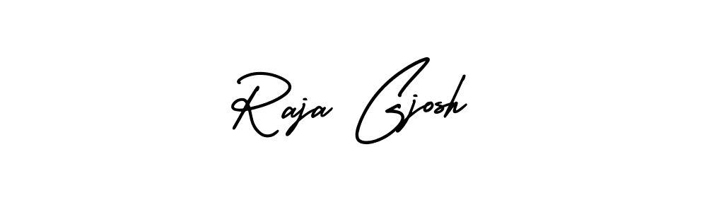 if you are searching for the best signature style for your name Raja Gjosh. so please give up your signature search. here we have designed multiple signature styles  using AmerikaSignatureDemo-Regular. Raja Gjosh signature style 3 images and pictures png