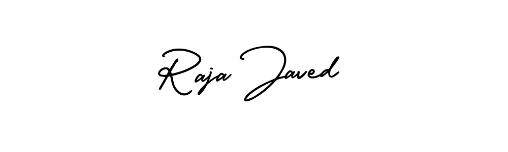 Raja Javed stylish signature style. Best Handwritten Sign (AmerikaSignatureDemo-Regular) for my name. Handwritten Signature Collection Ideas for my name Raja Javed. Raja Javed signature style 3 images and pictures png