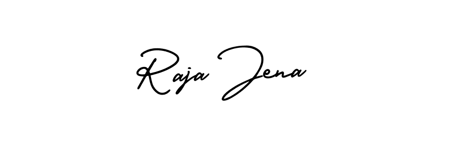 Design your own signature with our free online signature maker. With this signature software, you can create a handwritten (AmerikaSignatureDemo-Regular) signature for name Raja Jena. Raja Jena signature style 3 images and pictures png