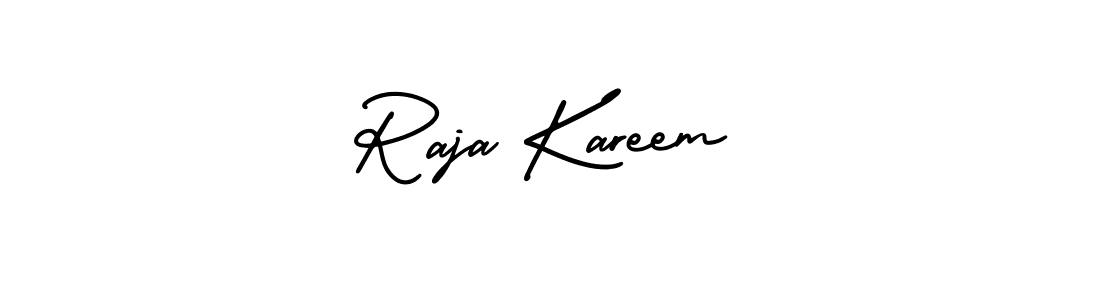 It looks lik you need a new signature style for name Raja Kareem. Design unique handwritten (AmerikaSignatureDemo-Regular) signature with our free signature maker in just a few clicks. Raja Kareem signature style 3 images and pictures png