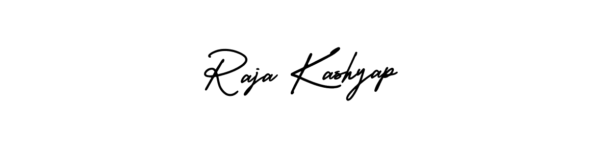 How to make Raja Kashyap signature? AmerikaSignatureDemo-Regular is a professional autograph style. Create handwritten signature for Raja Kashyap name. Raja Kashyap signature style 3 images and pictures png