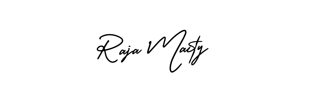 It looks lik you need a new signature style for name Raja Maity. Design unique handwritten (AmerikaSignatureDemo-Regular) signature with our free signature maker in just a few clicks. Raja Maity signature style 3 images and pictures png