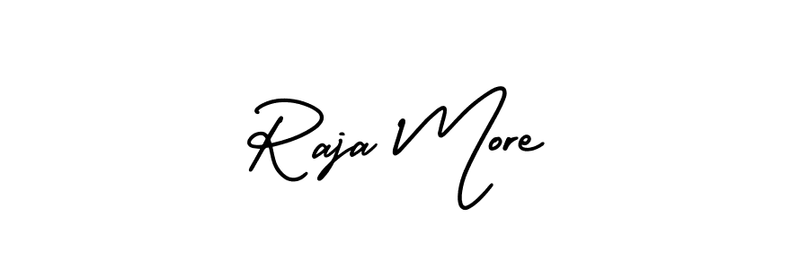 It looks lik you need a new signature style for name Raja More. Design unique handwritten (AmerikaSignatureDemo-Regular) signature with our free signature maker in just a few clicks. Raja More signature style 3 images and pictures png