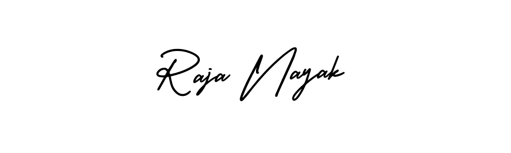 Make a beautiful signature design for name Raja Nayak. With this signature (AmerikaSignatureDemo-Regular) style, you can create a handwritten signature for free. Raja Nayak signature style 3 images and pictures png