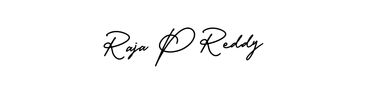 Create a beautiful signature design for name Raja P Reddy. With this signature (AmerikaSignatureDemo-Regular) fonts, you can make a handwritten signature for free. Raja P Reddy signature style 3 images and pictures png