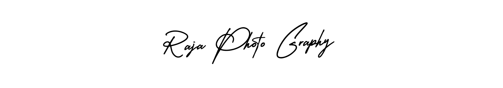 Create a beautiful signature design for name Raja Photo Graphy. With this signature (AmerikaSignatureDemo-Regular) fonts, you can make a handwritten signature for free. Raja Photo Graphy signature style 3 images and pictures png