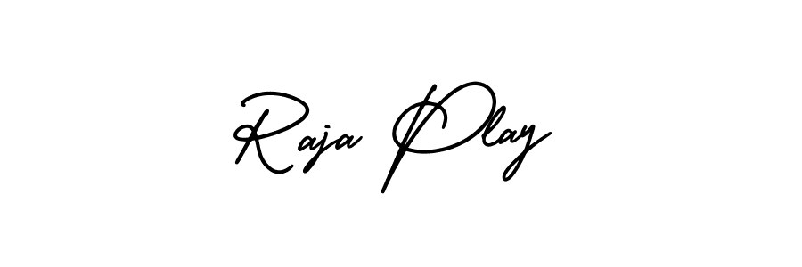 Make a beautiful signature design for name Raja Play. With this signature (AmerikaSignatureDemo-Regular) style, you can create a handwritten signature for free. Raja Play signature style 3 images and pictures png