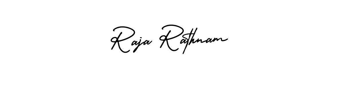 Similarly AmerikaSignatureDemo-Regular is the best handwritten signature design. Signature creator online .You can use it as an online autograph creator for name Raja Rathnam. Raja Rathnam signature style 3 images and pictures png